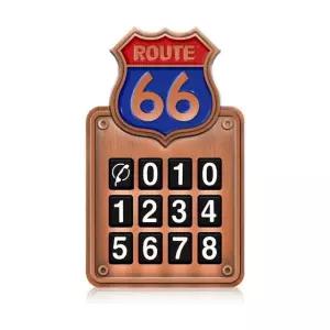 메탈주차알림판 카렉스 주차번호 루트66주차번호판 (WFJ762D)