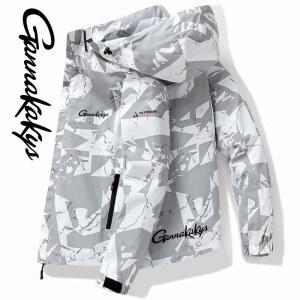 낚시우비 남성용 야외 방수 및 방풍 스포츠 등산 후드 재킷 하이킹 사이클링 가을 낚시