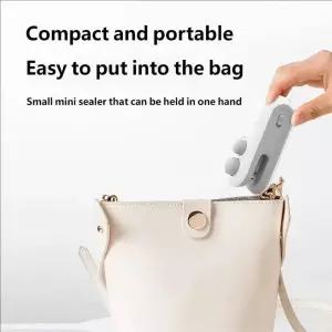 진공포장 미니 밀봉기 USB 충전식 열 보관 가방 포장 밀봉 클립 휴대용