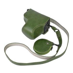 럭셔리 버전 PU 가죽 카메라 가방 케이스 소니 A7CII A7C2 배터리 개방 스트랩 보관 포함 전신 커버