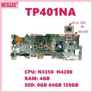 TP401NA N4200 CPU 4G RAM 128GB SSD 메인보드 ASUS Vivobook용 노트북 마더보드
