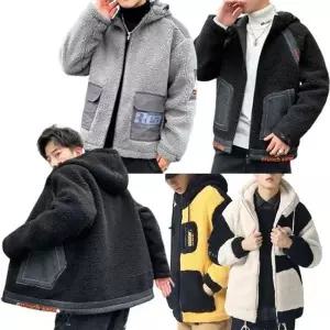 [하프클럽/]맨즈 울소재 아우터 후디 집업자켓재킷 양털 캐주얼 F/W 아우터