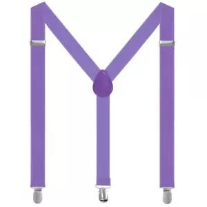 성인 멜빵 어른 얇은 어깨 집게멜빵 퍼플