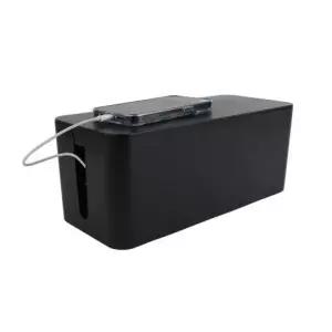 EA 멀티탭 다용도 전선정리함 블랙 중형