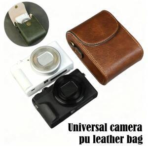 컴팩트 가죽 카메라 케이스 여행용 파우치 디지털 소형 가방 루믹스 zs99/tz99 소니 ZV-1 M2 캐논 SX730 74