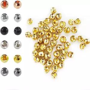 씽크 패스트 딥 비즈 아벤틱 50pc 텅스텐 다이아몬드 면 플라이 타이 소재 10가지 색상 / 5가지 크기 낚시