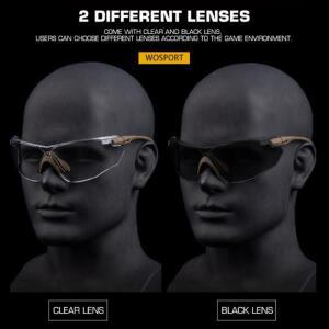 에어소프트 슈팅 안경 다목적 편광 인체공학 안전 보호 고글 야외 스포츠용