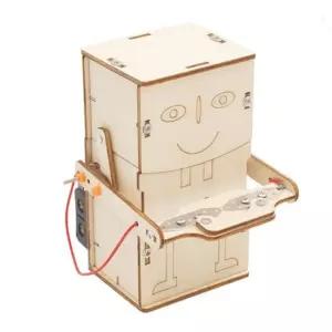 우드 코인 저금통 로보트 과학 만들기 키트 로봇조립