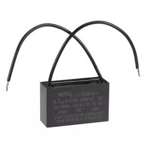 전기 팬 펌프 모터 발전기용 uxcell 천장 커패시터 CBB61 4.5uF 350V AC 2와이어 금속화 폴리프로필렌 필름