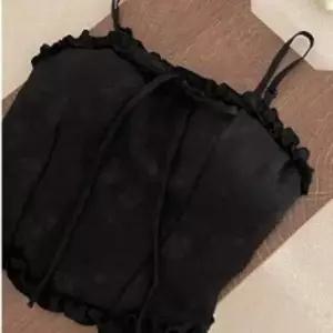 [옷자락]여성 셔링 플라워 레이스 슬림탑 끈나시