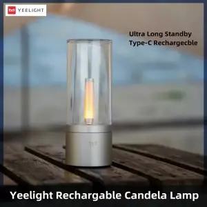 Yeelight 충전식 촛불 램프 노란색 LED 야간 조명 분위기 조명 침실 용 무단 조광 스탠드 램프
