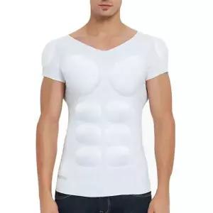 [하프클럽/]탈부착 머슬패드 머슬핏 반팔티 어깨 복근 근육 몸매