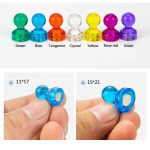 10pcs 푸시 핀 사무실 압정  네오디뮴 자석 콘 슈퍼 보드 체스 마그네틱