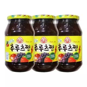오뚜기 후루츠쨈 850g 3개 딸기잼 토스트 식빵