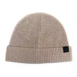 Bruno Magli 100% 이탈리아 캐시미어 모자 남성용 니트 겨울 비니, 천연 플레이티드 립, 단일 사이즈