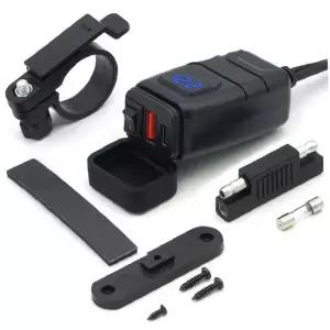 오토바이 스쿠터 휴대폰 고속충전기 C87 USB+C타입