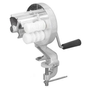 마카로니 메이커, 실버 스테인리스 스틸 수동 핸드 크랭킹 면 압착기, 주방 레스토랑 휴대용 압출기 파스타 메이커