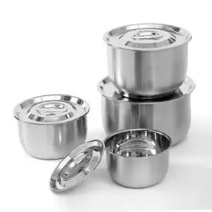 샐러드 믹싱볼 그릇 뚜껑 세트 용기