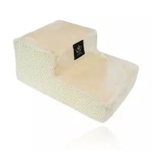 세련된 디자인 발런스 삼각 2단 베이지 강아지 펫스텝 애견 안전 받침대 디딤대 다리보호