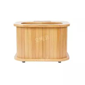편백나무목욕통 홈사우나 건식족욕기 찜질기 좌훈 좌욕기