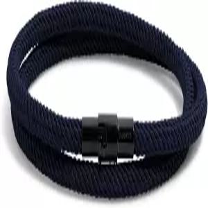 엘레가토 알코 루프 프리미엄 남성 로프 팔찌 블랙 스테인리스 스틸 걸쇠가 있는 나일론 마린 코드 방수