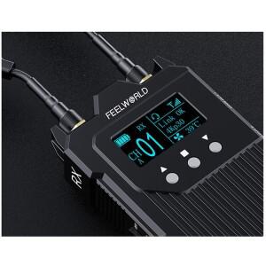 도니식 FEELWORLD WT1S 4K 무선 비디오 전송 시스템 SDI / 듀얼 HDMI 풀 듀플렉스 인터콤 라이브 스트리밍