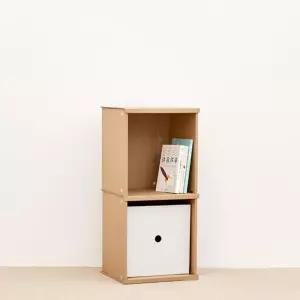 오픈형책장 공간분리책장 거실책꽂이 종이 ㅁㅁㅂㅂ 2단 가로34