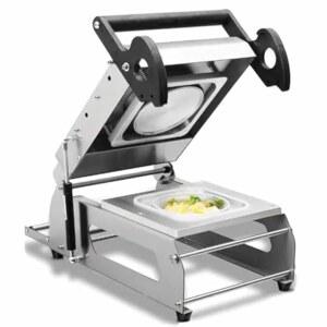 HYUIO 상업용 식품 밀봉기, 테이크아웃 상자 및 용기용 수압 포장 솔루션, 스테이크 조리 포장에 이상적입니다