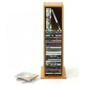 CD수납장 스 독창의 스탠드 모델 타워형 호두 거치대 시디랙 지 대용량 1 수납장 게임 인테리어 CD플레이어 홀더