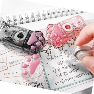 오류 수정 테이프 필기용품 수정판 정리 도구 냥이 발바닥 디자인