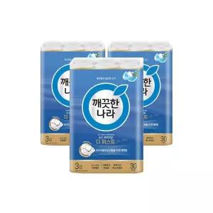 깨끗한나라 순수 프리미엄 더 퍼스트 30m 30롤x3팩 2130868 J