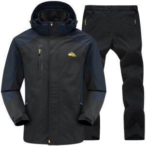 [벤케] [비바람에 강하다] 아웃도어 재킷 상하 세트 맨즈 등산 낚시 오토바이 자전거 캠프 트레킹 방수