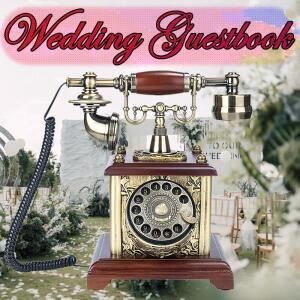 클래식 음성 방명록 전화 레트로 로터리 축복 메시지 오디오 북 결혼식 파티 생일에 적합