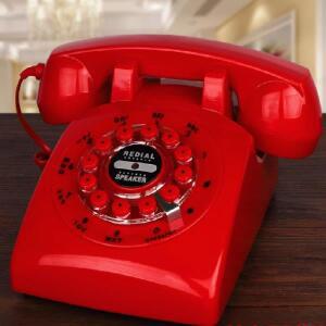 클래식 골동품 전화 빈티지 고정 유선 핸즈프리 or 백라이트 버전 발신자 ID