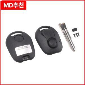 쌍용 액티언, 카이런, 렉스턴용 AB59-2 버튼 리모컨 키 쉘, 미절단 블레이드 폽 커버 케이스 교체품