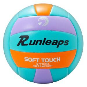 런 스 비치 배구 공식 사이즈 5 실내, 실외, 수영장, 체육관, 트레이닝용 소프트 방수 모래 스포츠 PU