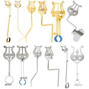 MMBAT 음악 점수 클립 색소폰 트럼펫 클라리넷 플루트 용 휴대용 악기 스탠드 부품