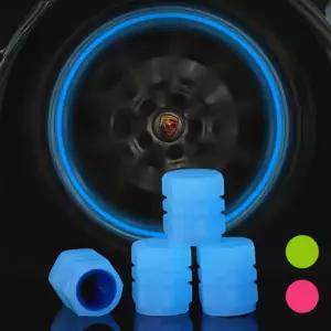 야광 밸브캡 에어캡 바람마개 커버 뚜껑 타이어 휠 자동차공기주입기