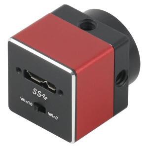 USB 3.0 5MP 산업용 CMOS 디지털 고속 현미경 카메라 WIN 7/10 줌 C 마운트 LED 라이트 휴대폰 PCB 납땜 수