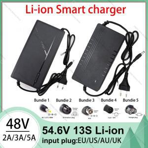 New54.6V 2A 3A 5A 리튬 배터리 충전기 자전거 13S 48V 이온 팩 고품질