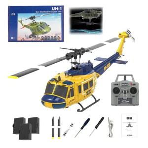 성인 초보자를 위한 RC ERA C032 UH 1 휴이 헬리콥터 1/48 스케일 6CH 2 4G 6축 자이로 원격 제어 안정화
