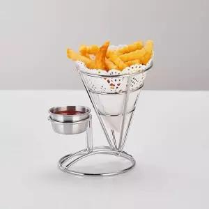 아이스크림 꼬깔 거치대 진열대 스낵 감자튀김 아치형