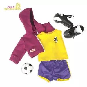 [하프클럽/]오지돌스 공주인형 인형 축구의상 세트