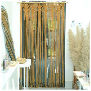 마크라메 커튼 보호, 현관문용 구슬 커튼, 벽걸이, 비즈 출입구 보호 배경, 걸기, L77