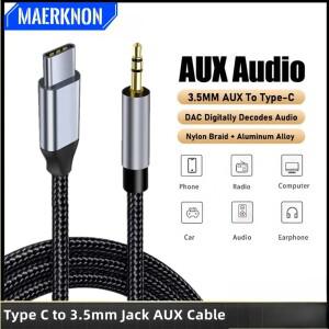 타입 C - 3.5mm 잭 AUX 오디오 USB Aux 동글 케이블 코드 헤드폰 어댑터 (삼성호환 샤오미호환 화웨이호환