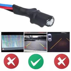 후방카메라배선 역방향 카메라 신호 필터 릴레이 커패시터 정류기 케이블 차량용 용 12V