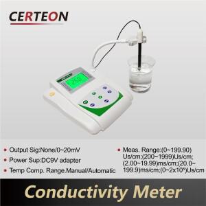 DDS-11A 디지털 탁상형 전도도계 방수 프로브 포함 실험실용 온도 보정 기능 TDS 측정기