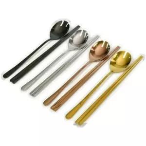 고품질 티타늄 수저세트 4칼라모음 스테인레스 블랙 로즈골드 (WFK9W5L)