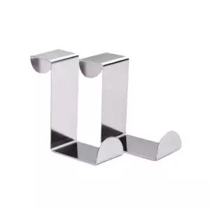 고품질 스텐 후크 다용도 거치대 2PCS 실버 문걸이 옷걸이 매직 (WFK9WPI)