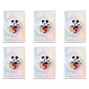 Bicycle 디즈니 100주년 기념 플레잉 카드 - 6팩 20개 이상의 상징적인 캐릭터가 특징입니다 840701